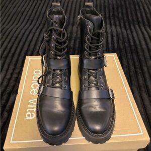 Dolce Vita ‘Ronson’ Black Leather Boots